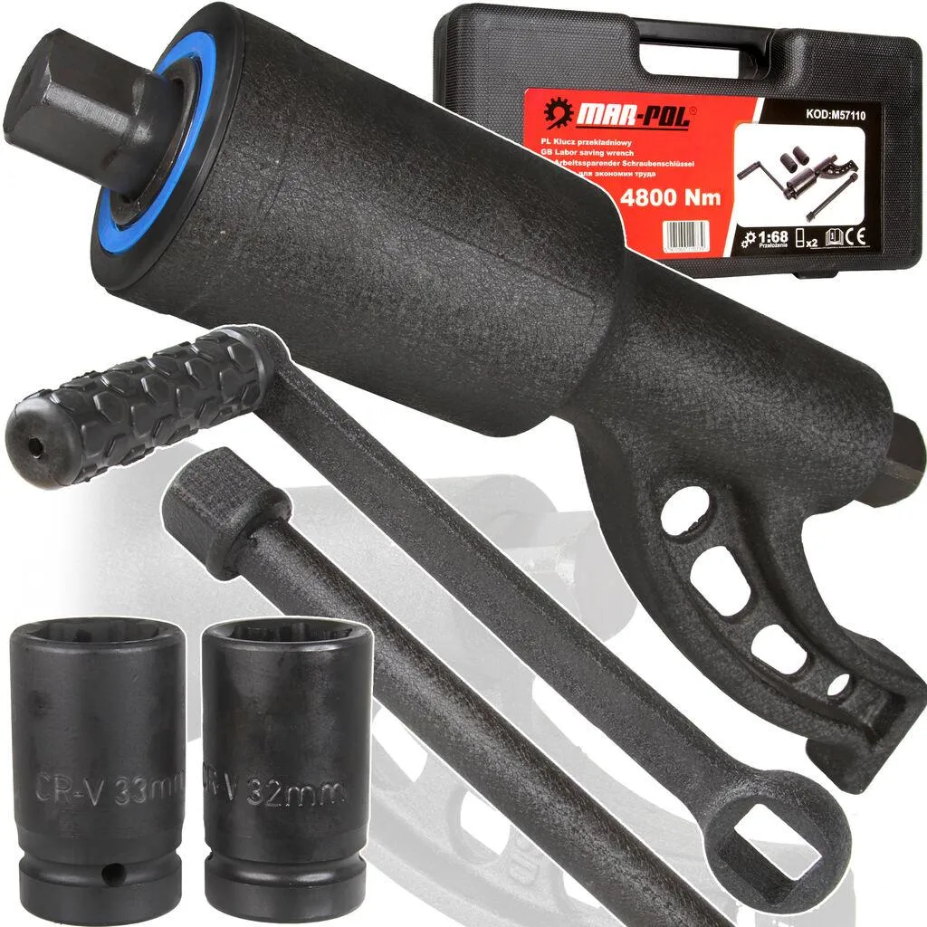 Chiave Planetaria 4800 Nm 1" Professionale - Set Moltiplicatore Forza