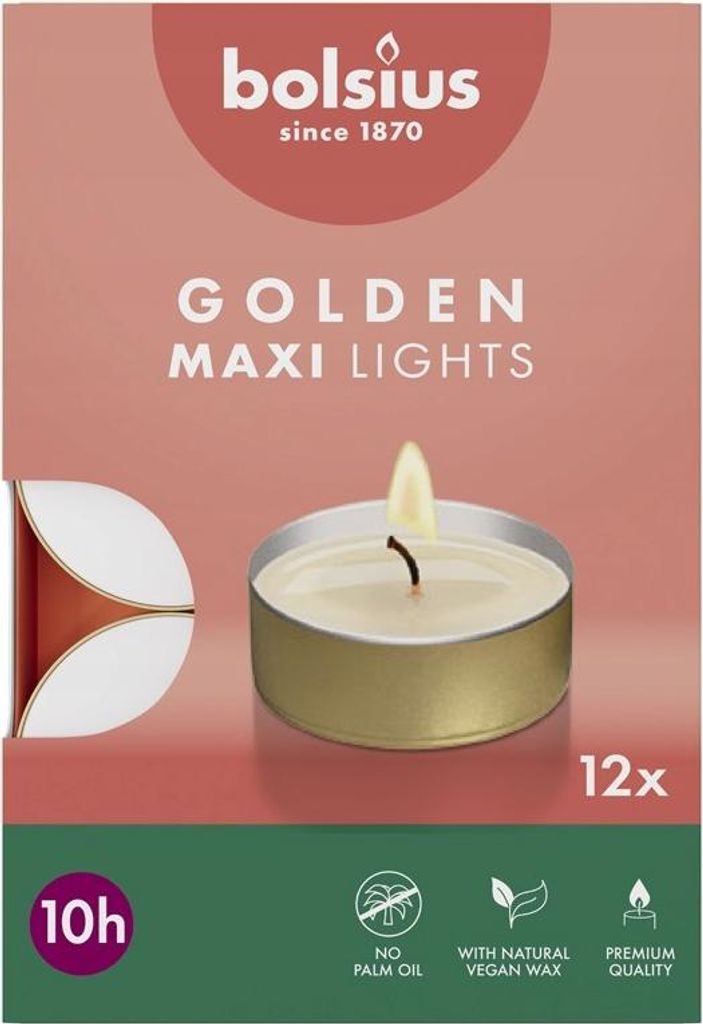 Świece tealighty maxi 12 sztuk 10 godzin Zdjęcie produktu 