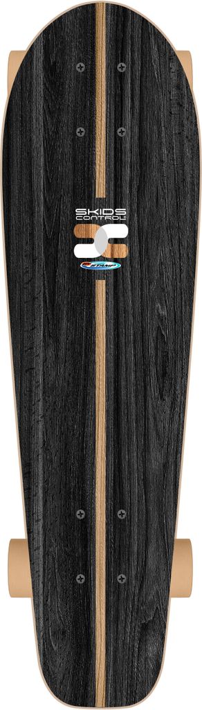 Skids Control - Oxygen Cruiser Skateboard 70 x 20 cm schwarzer Beige