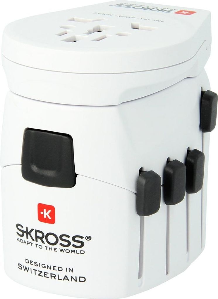Skross PRO World & USB Universal Reiseadapter, Weltweit Produktbild 