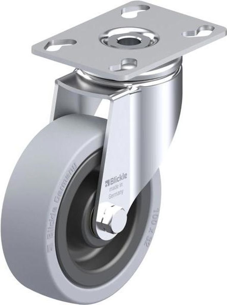 Blickle LKPA-VPA 101K, Rolle, 275 kg, Grau, Swivel wheels, Nylon/Rubber, 10 cm