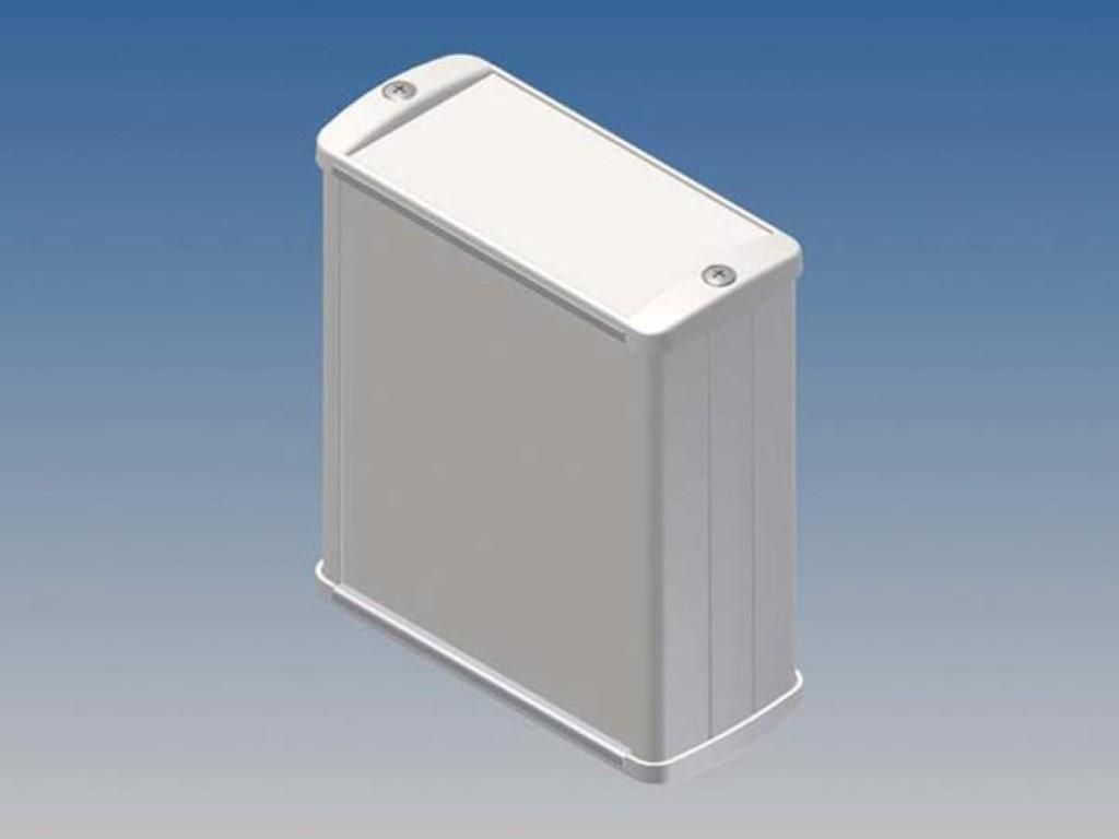 Gehäuse aus Aluminium - Weiß - 100 x 85 x 36,9 mm