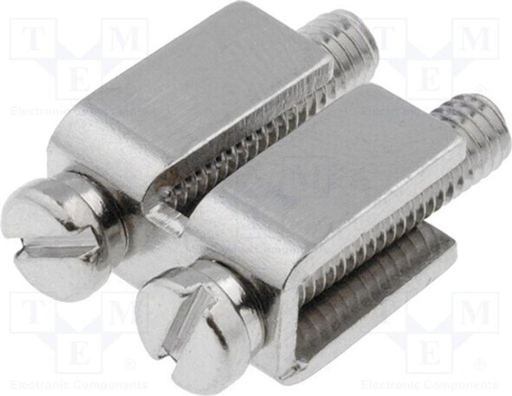 2x Schraubbrücke Wege: 2 FBI2-6 Schienen-Steckverbinder