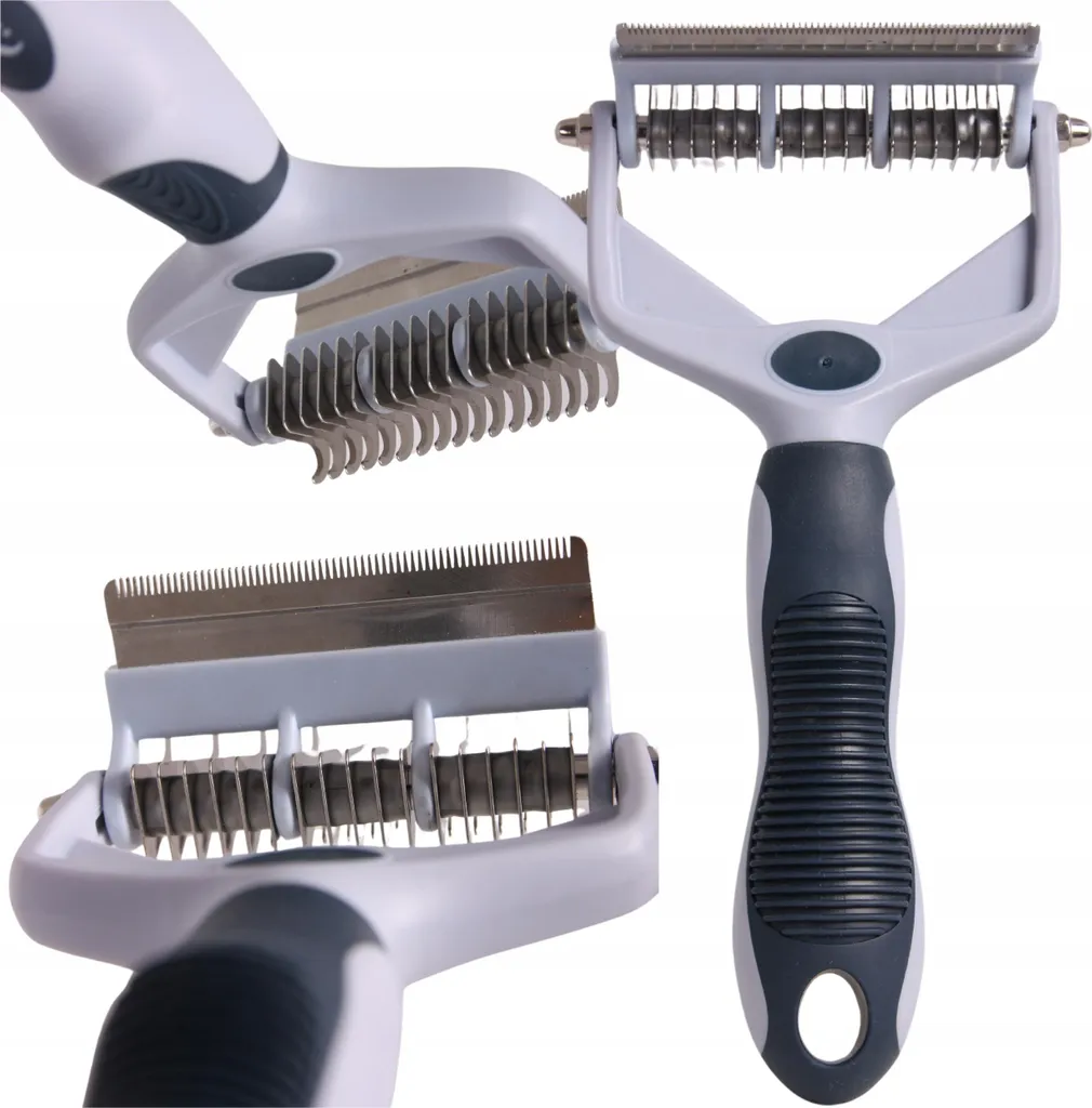 Peigne épilateur de mue XL pour chiens et chats à poils longs épais