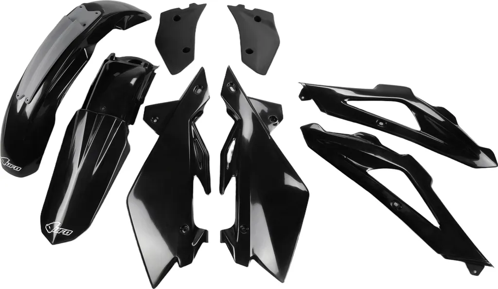 Kit plastique Husqvarna CR 250 UFO PLAST 8 pièces noir anti-UV robuste