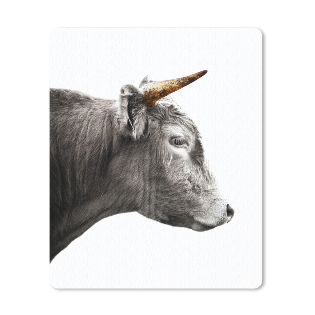 MuchoWow Mauspad Mousepad Schottischer Highlander - Gold - Schwarz 30x40 cm - Mousepads - Maus Mat - Pad - Mausunterlage - Mausmatten