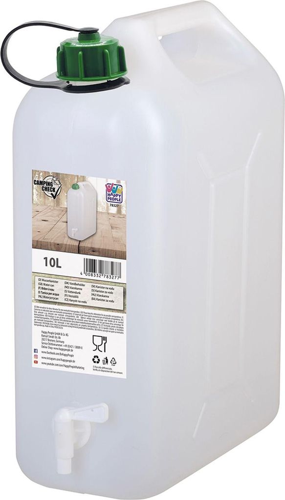 Wasserkanister 10l Auslaufhahn für Trinkwasser