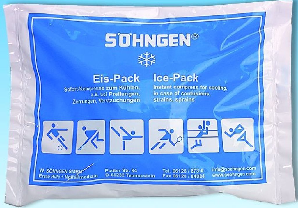 Kälte-Sofortkompresse klein 21x15cm Packung mit 12 Stück