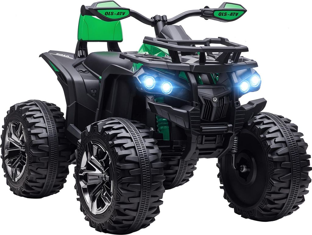 HOMCOM Elektro-Quad Kinderquad mit Scheinwerfer Kindermotorrad mit USB-Anschluss