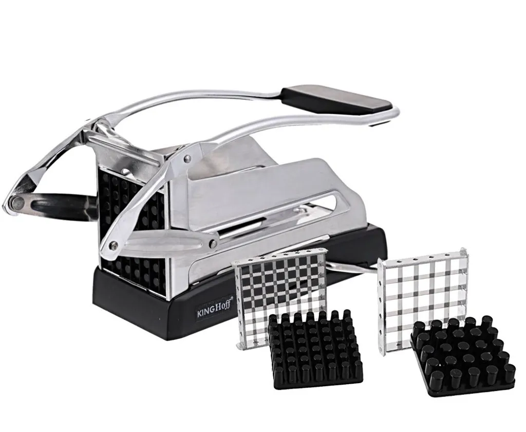 Machine à frites Kinghoff 8193 avec levier d'acier et base ventouse - 8