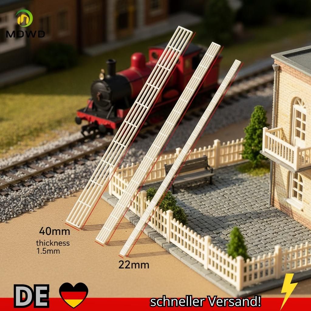 1 Teil Los Ho N Z Maßstab Modellzaun Gebäude für Landschaft Sand Eisenbahn