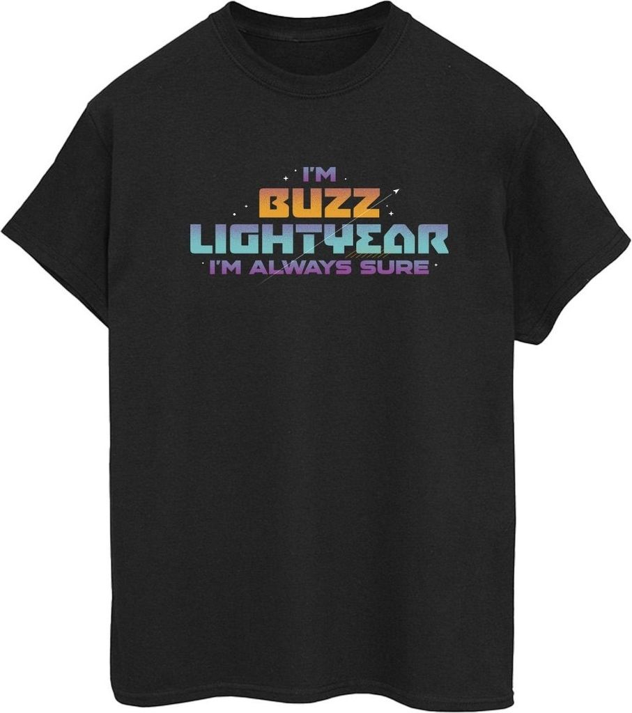 Disney - "Lightyear Always Sure" T-Shirt für Damen BI34090 (S) (Schwarz)
