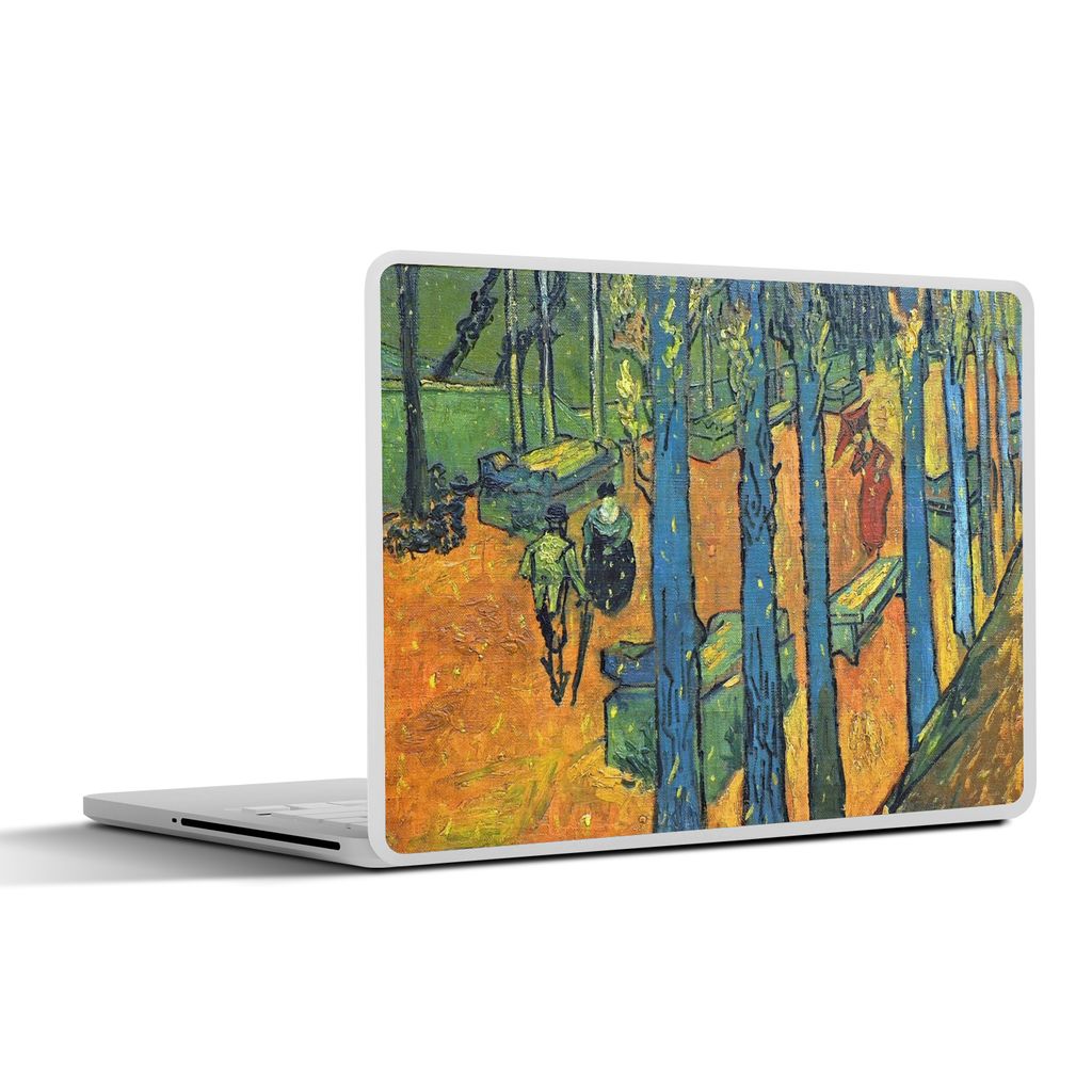 MuchoWow Laptop Aufkleber Sticker Cover Die Alyscamps - Vincent van Gogh 30x21 cm - Sticker für Laptop - Selbstklebend