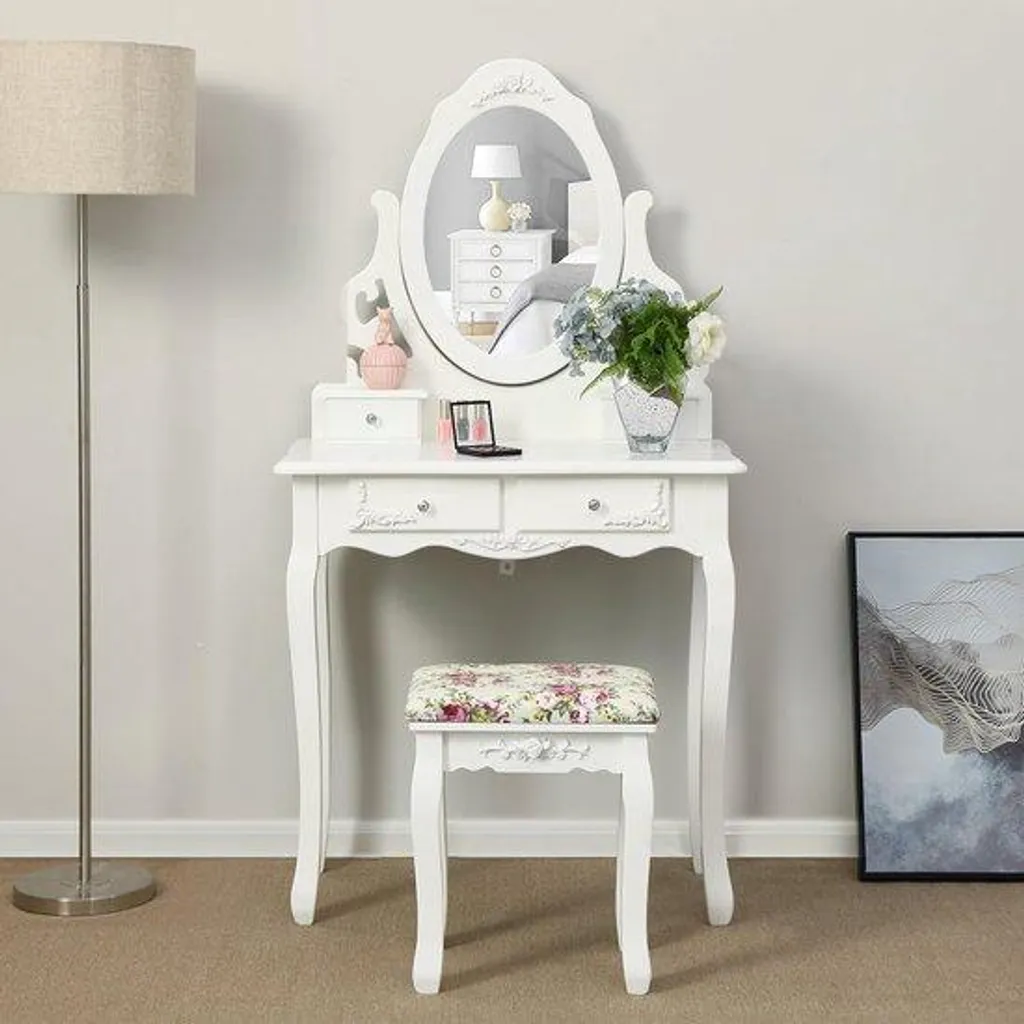 Tabourets blancs 75x40 cm avec assise confortable et structure robuste