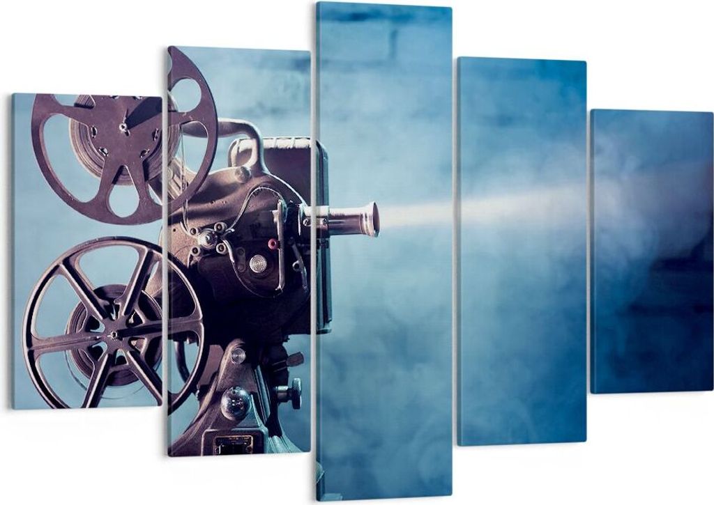 Bild auf Leinwand - Leinwandbild - Film projektor gedächtnis geschichte - 150x100cm - Wand Bild - Wanddeko - Leinwanddruck - Bilder - Kunstdruck -...
