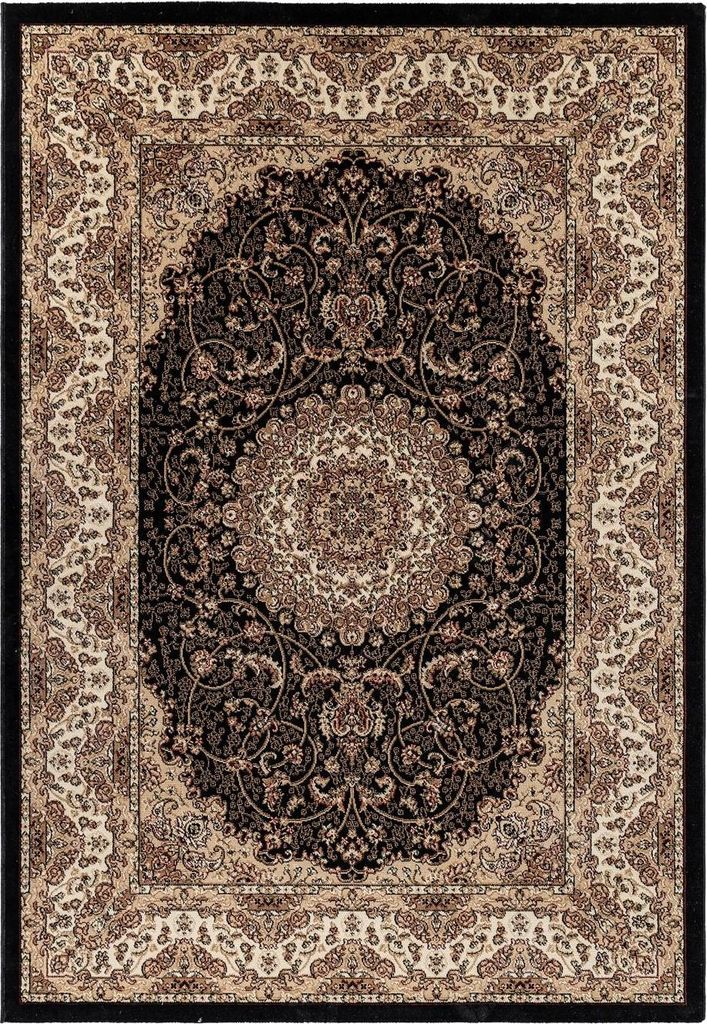 Orient Teppich KASHMIR Schwarz 240 x 340 cm