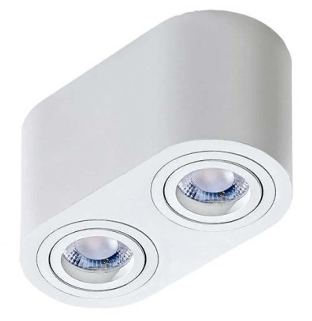 Spot Plafone Brant 2 Azzardo Bianco AZ2820 | Plafoniera Orientabile 2x50W