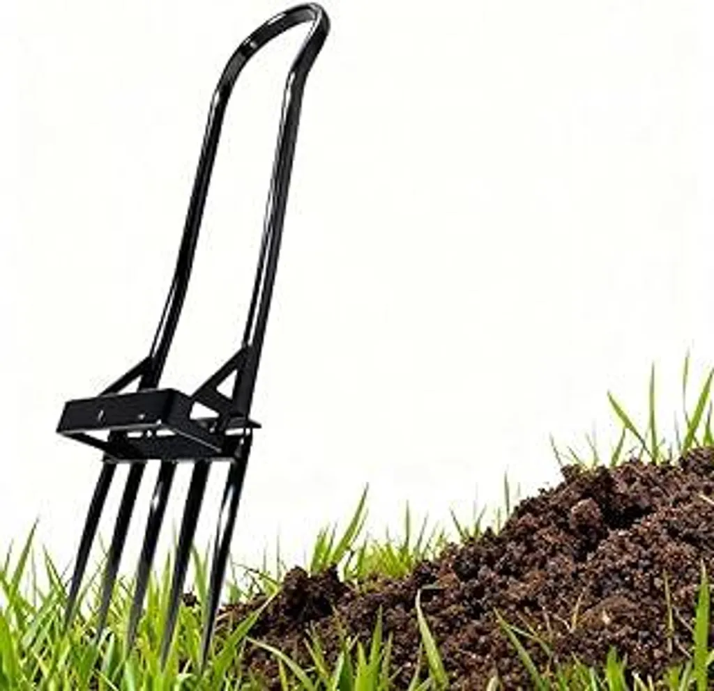 Forca da Giardino Professionale Doppia Impugnatura 29cm per Orto