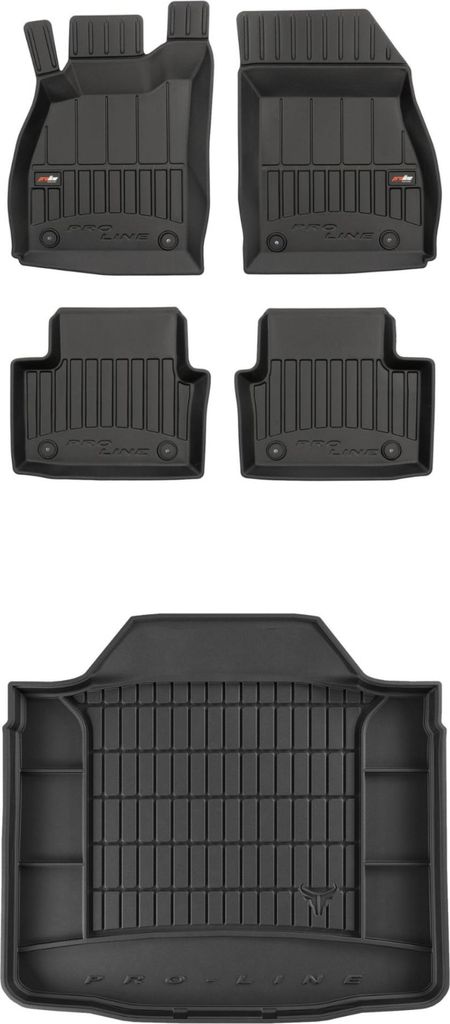 FROGUM Gummimatten Auto Fußmatten + Kofferraummatte für Opel Insignia A 2008-2017