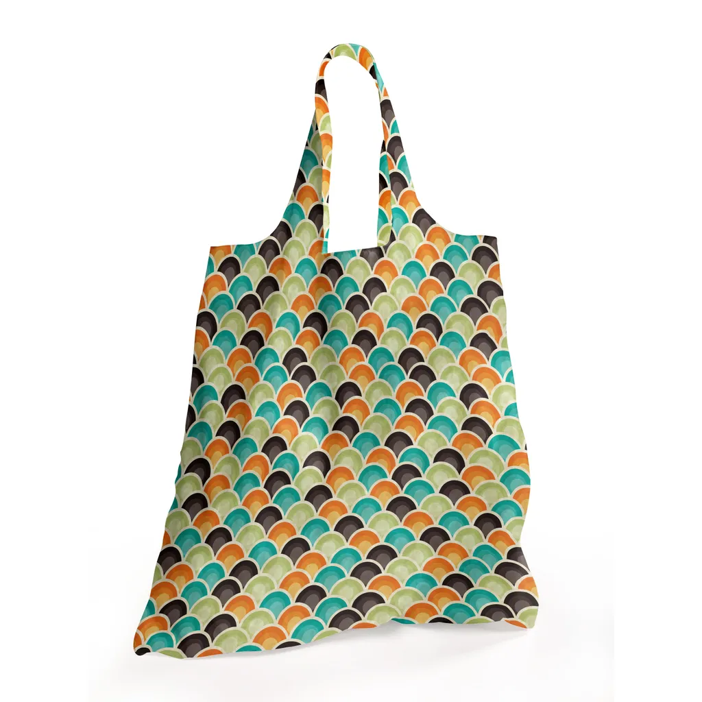 Shopper Ecologica ABAKUHAUS Semicerchi: Borsa Tessuto Lavabile