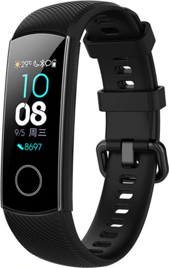Strap-it Honor Band 4 / 5 Armband Silikon (Schwarz)