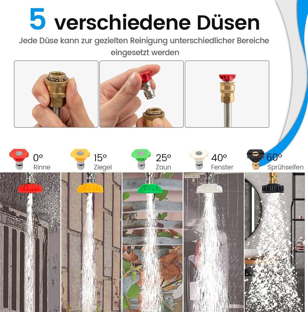COSTWAY Teleskopstab für Hochdruckreiniger 550 cm, Produktbild 3