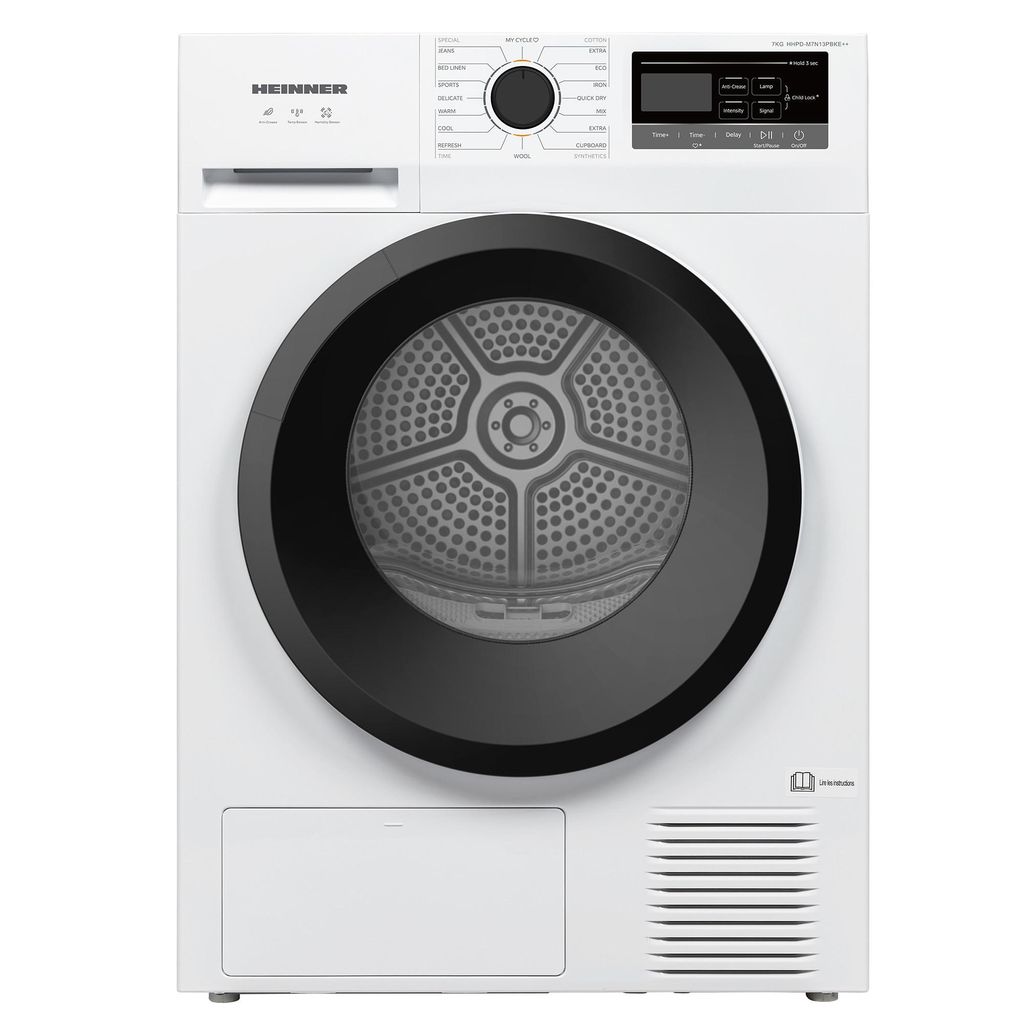 Heinner HHPD-M7N13PBKE++, Freistehend, Frontlader, Produktbild 