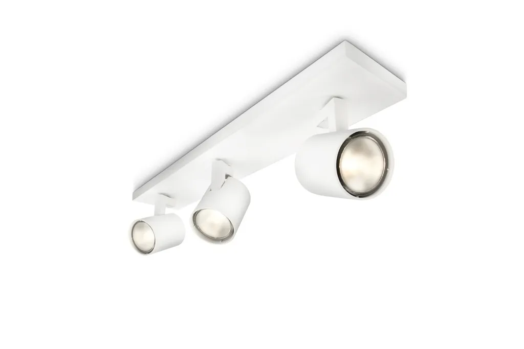 Luminaire Spot Orientable Philips Runner Blanc 50W Métal MyLiving Intérieur