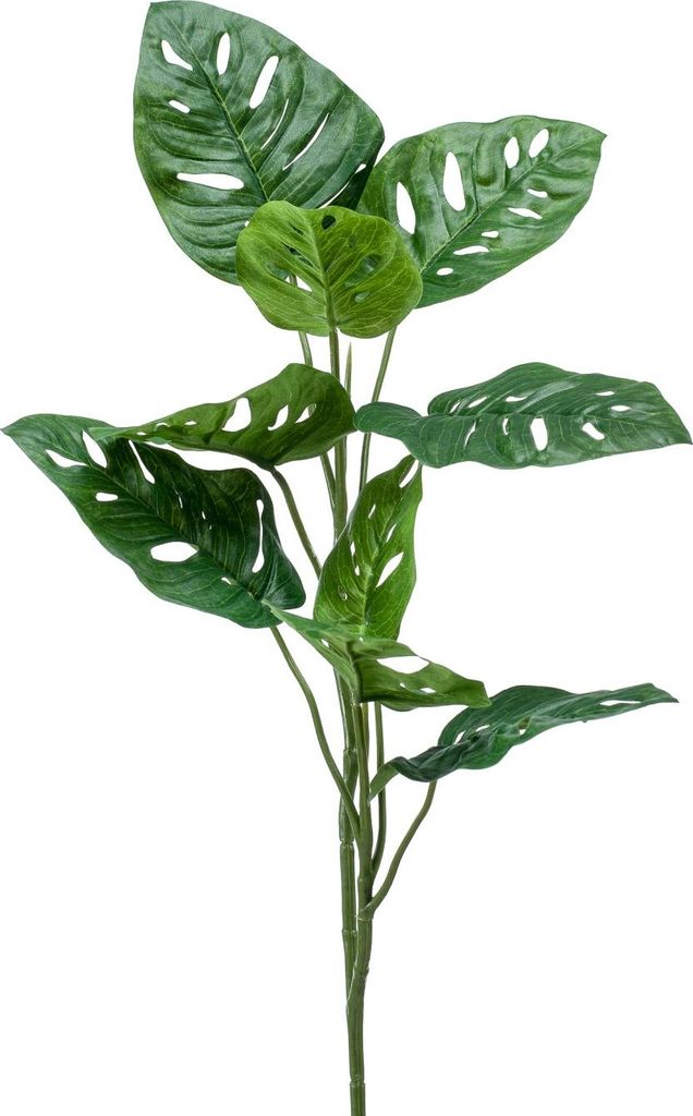 artplants.de Philodendron Kunstpflanze BERLANGA, Steckstab, 75cm - Monstera künstlich/Künstliche Zimmerpflanze