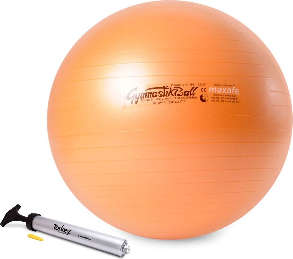 Original Pezzi Gymnastikball MAXAFE m. Pezzi Pumpe - kupfer