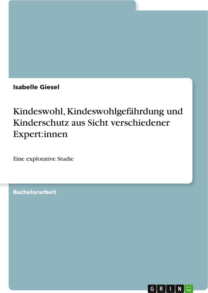 Kindeswohl, Kindeswohlgefährdung und Kinderschutz aus Sicht verschiedener Expert:innen