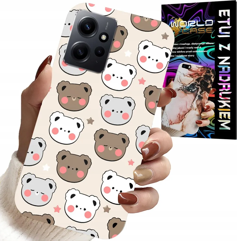 Cover Xiaomi Note 12 4G Orsetto Bambini con Vetro Temperato 9H