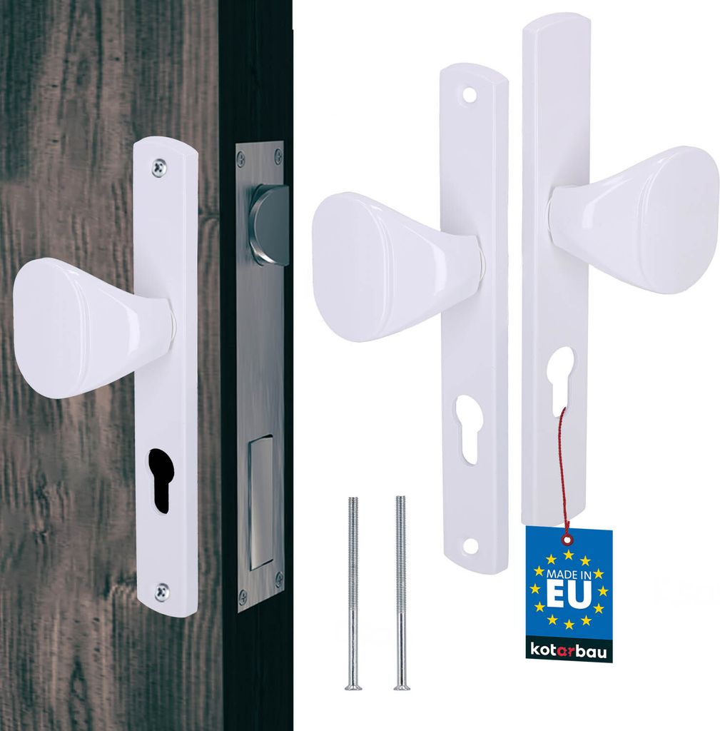 KOTARBAU Türknauf 72 mm Langes Aluminiumschild Türgriff Türschloss Türklinke Türgriffe mit Rosette Zimmertür Türgriffe Innentüren Türkli...