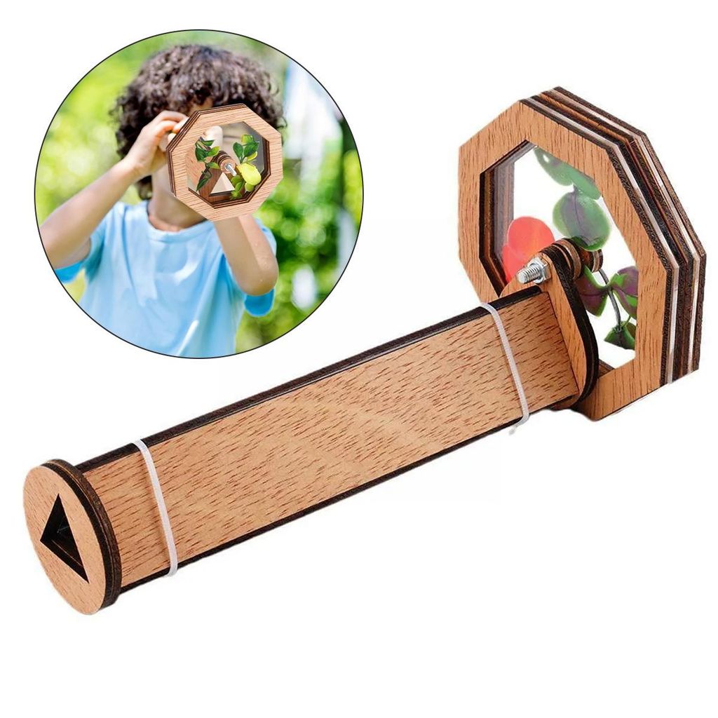 Holz Kaleidoskop DIY Set für Kinder, Bastelspielzeug Produktbild 