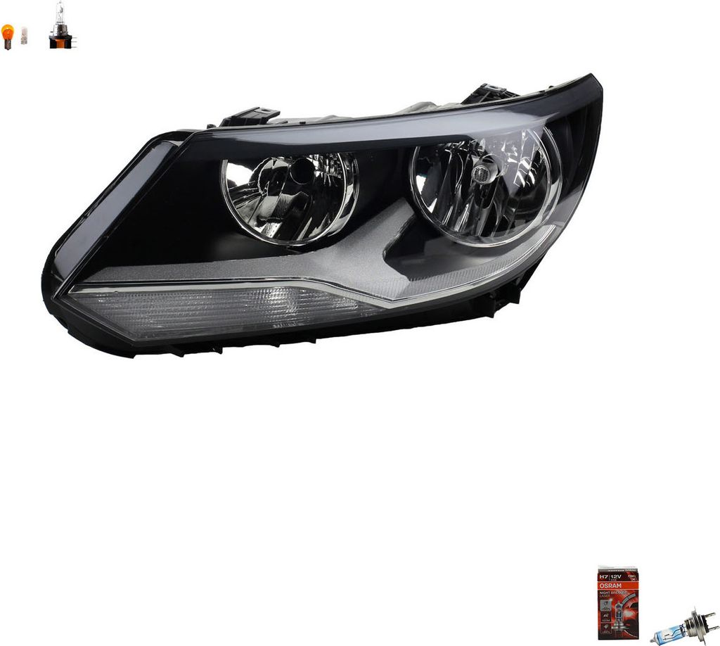 Johns, Scheinwerfer + Osram Night Breaker Laser passend für VW Tiguan 5N 06/ 11- Links 5N1941005 5N1941005B 5N1941005C 5N1941029