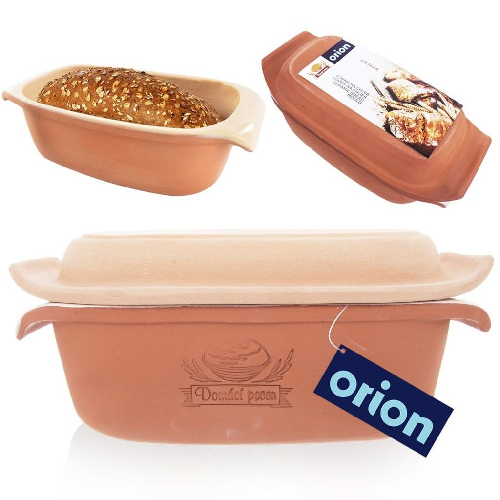 Orion Keramikform Backform zum Brotbacken mit Deckel