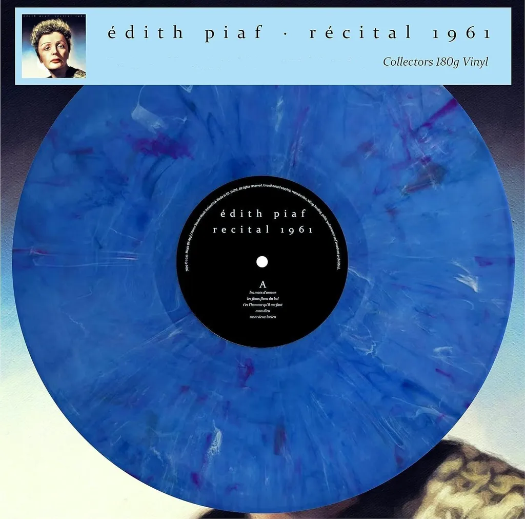 Album Live Édith Piaf Récital 1961 Vinyle Couleur pour Cadeau Musique