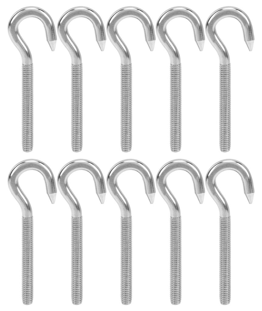 10 Stück Schraubhaken Edelstahl Becherhalter mit hoher Härte für mechanische Geräte der chemischen IndustrieM4