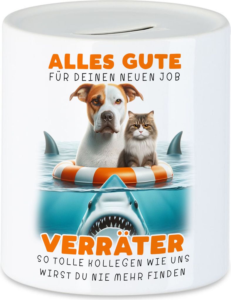 Alles Gute für deinen neuen Job Verräter Tolle Kollegen Spardose - Sarkastisches Bürogeschenk