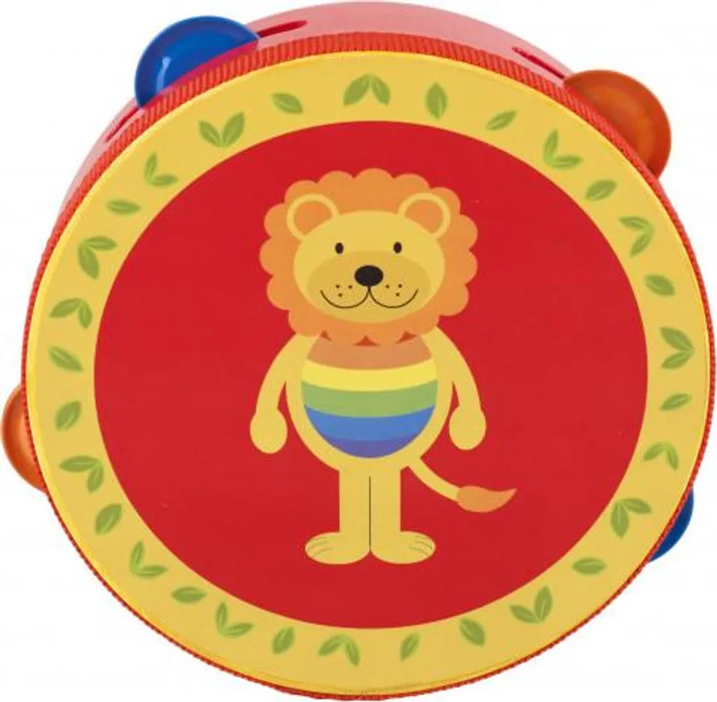 Tambourin Bébé Lion Orange Tree Toys pour Éveil Musical et Rythmique