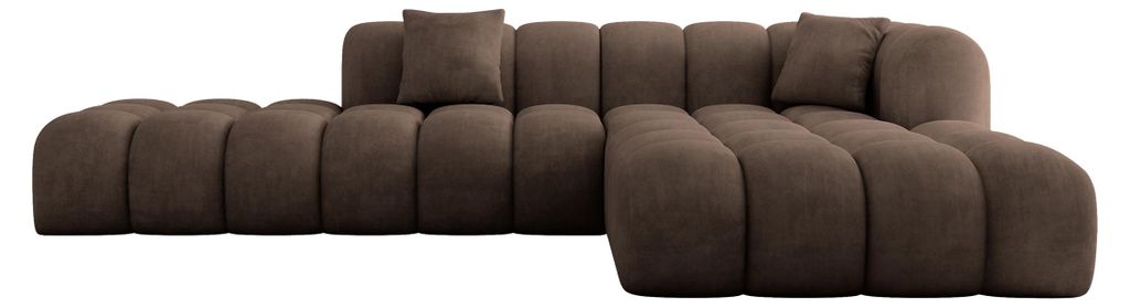 ALTDECOR Ecksofa in L-Form OLEA-L2 - 289x176x71 cm Braun - Produktbild 