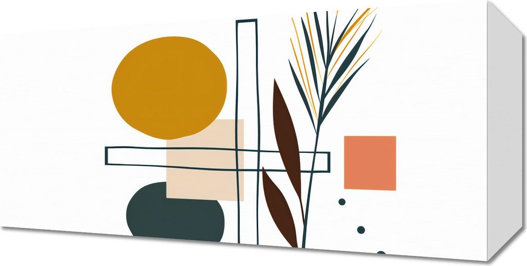 Bild 40x20cm Symmetrischer Garten