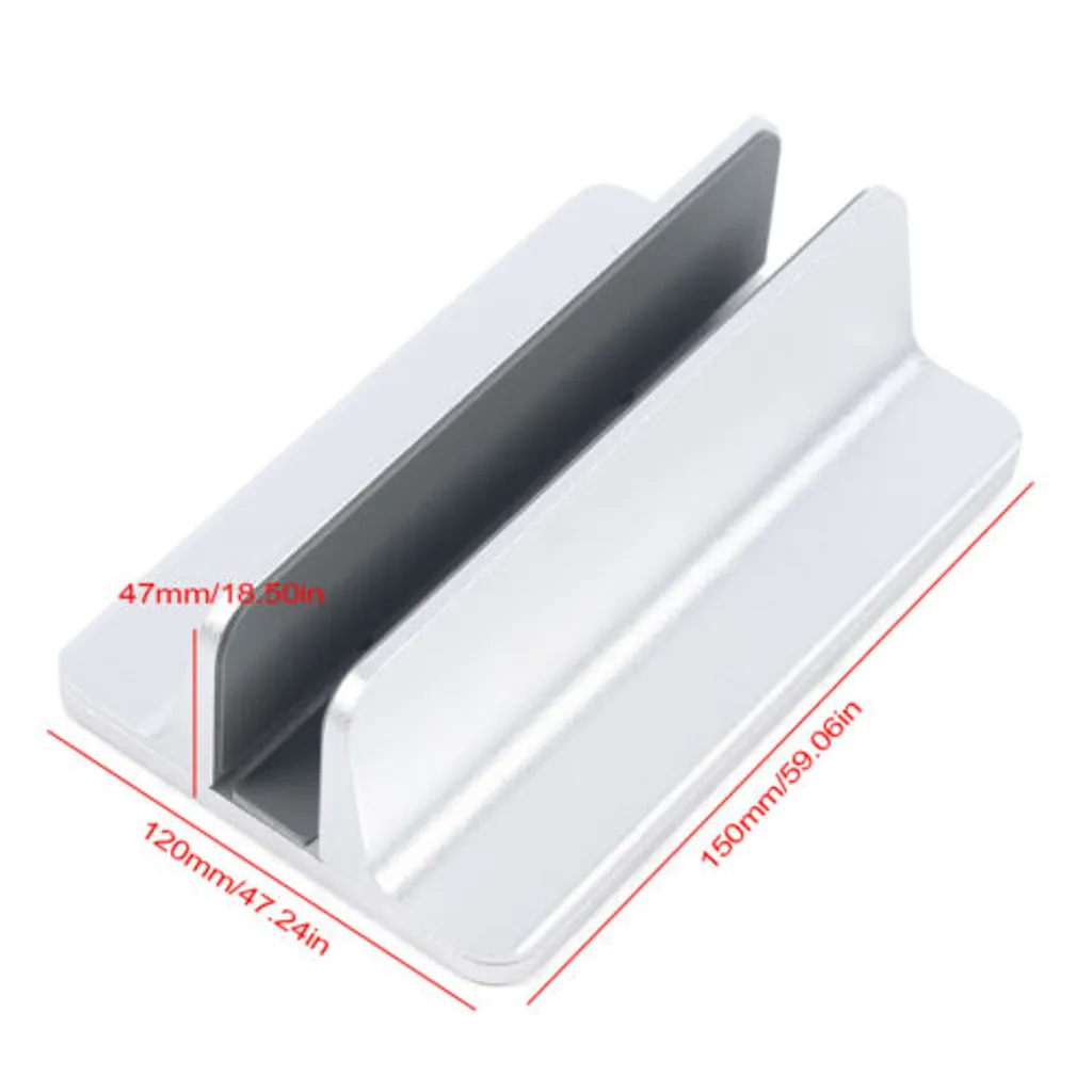 Support vertical bureau pour ordinateur portable et tablette en aluminium