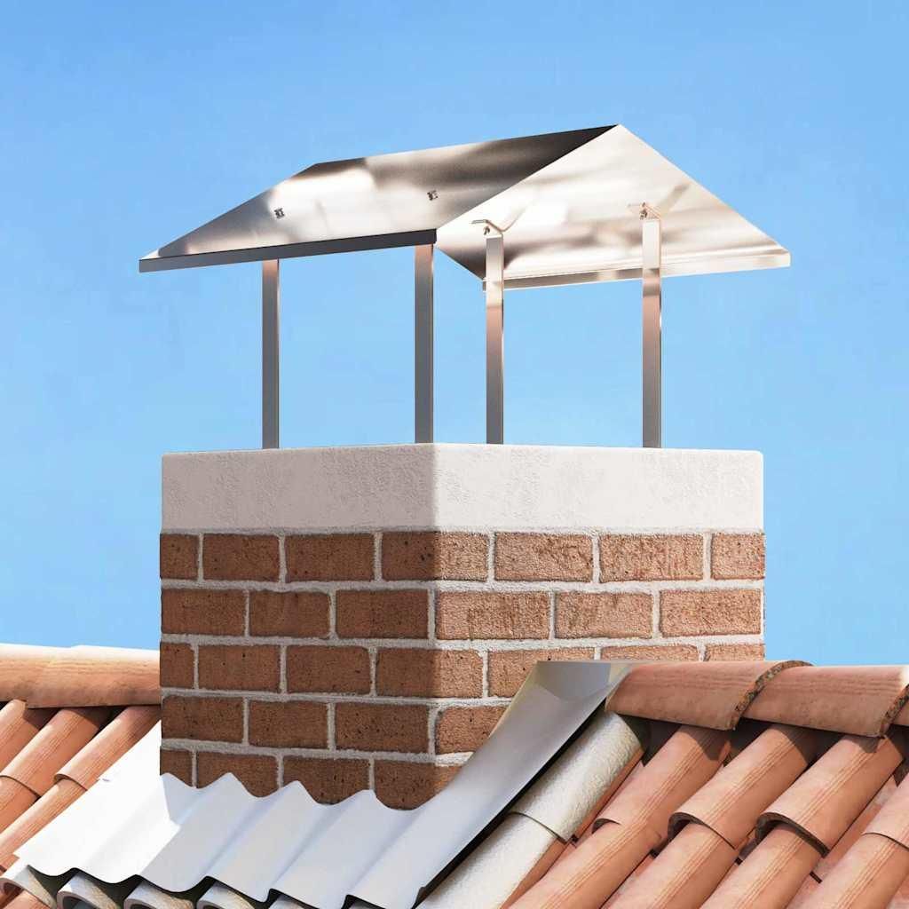 Möbel Kaminhaube Silber 60 x 60 x 38 cm Edelstahl - Sonstiges Kaminzubehör 42008436