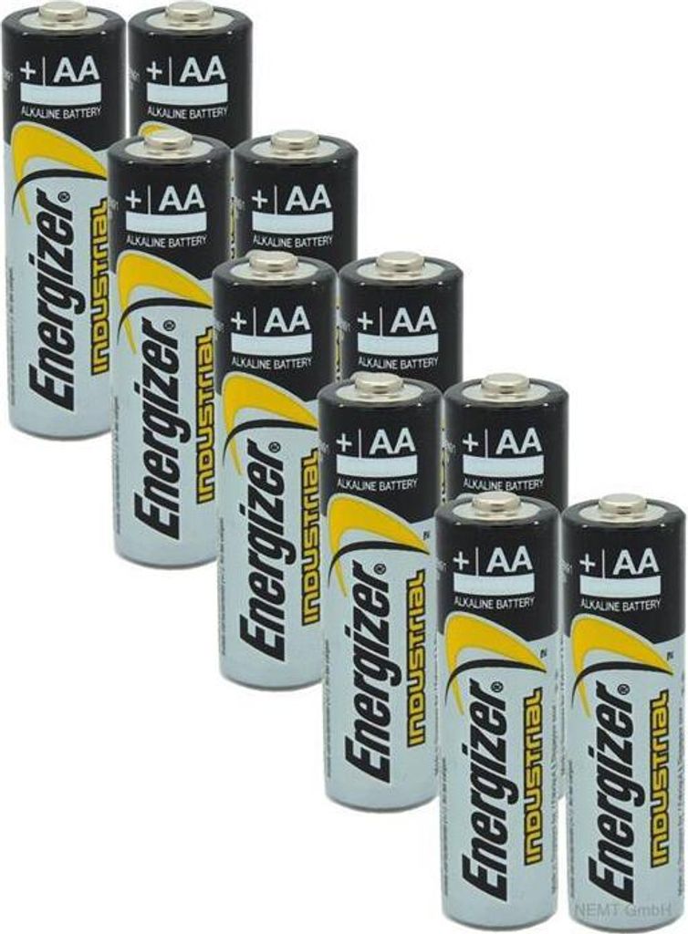 10 x Energizer INDUSTRIAL AA Mignon LR06 Alkaline Batterien