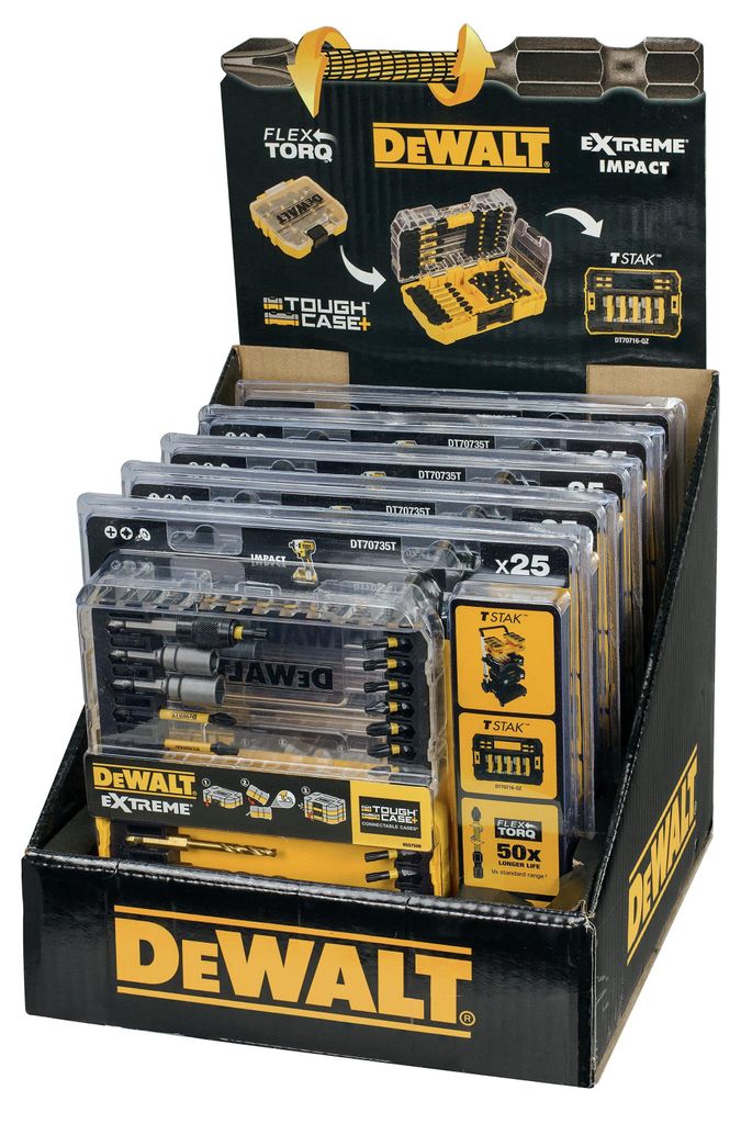 DEWALT Bohrer-Bit-Set 25-tlg. schlagf. HSS-G DT70735T-QZ Produktbild 