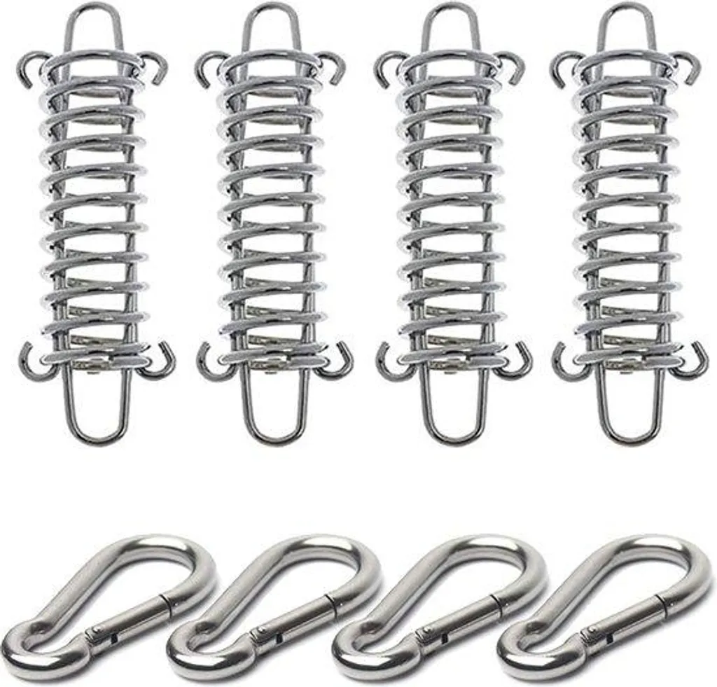 Accessoires de tente : jeu de 8 ressorts robustes pour fixation camping