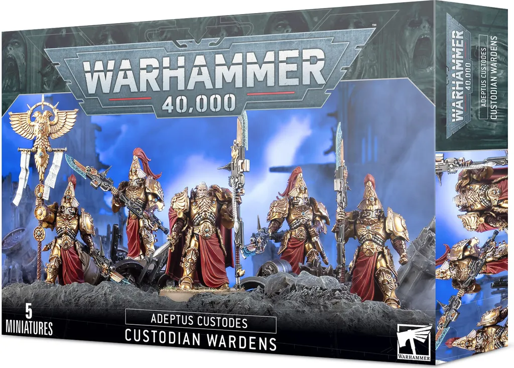 Figurines Adeptus Custodes Custodian Wardens pour Jeux de Wargame 40k