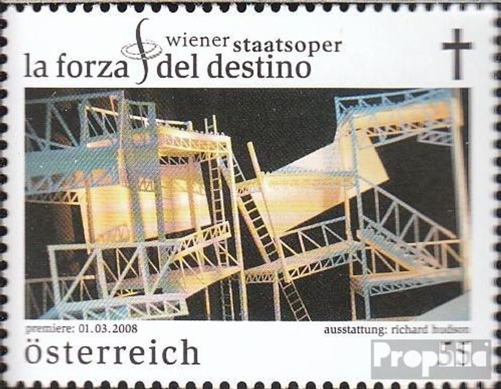 Briefmarken Österreich 2008 Mi 2719 (kompl.Ausg.) postfrisch Wiener Staatsoper