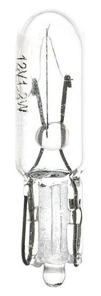 1x K2 Innenraumleuchte Glühlampe W1,2W Glassockellampe 12V 1,2W W2x4,6d AOW12